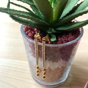 JULES SMITH Long Bar Drop Earrings